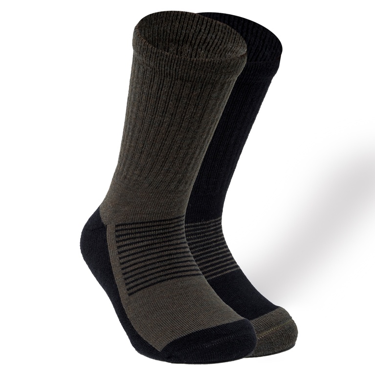 Wool Socks 2-pack Dark Green